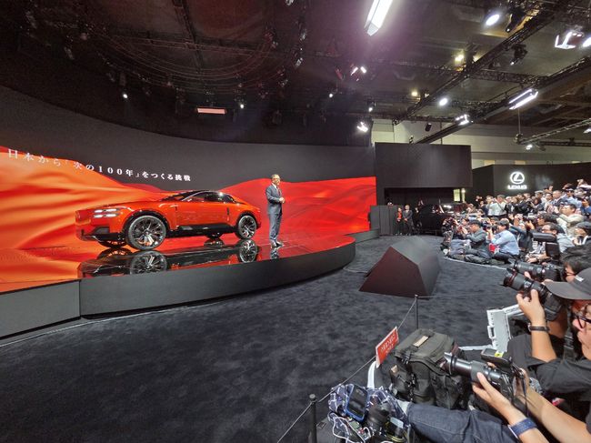 센추리 브랜드 출범행사를 주관하고 있는 토요다 아키오 토요타자동차 회장. /한국자동차전문기자협회 제공.