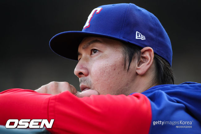 [사진] 텍사스 레인저스 시절 아리하라 코헤이. ⓒGettyimages(무단전재 및 재배포 금지)