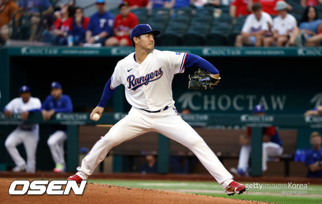 [사진] 텍사스 레인저스 시절 아리하라 코헤이. ⓒGettyimages(무단전재 및 재배포 금지)