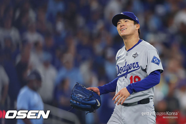 [사진] LA 다저스 야마모토 요시노부. ⓒGettyimages(무단전재 및 재배포 금지)