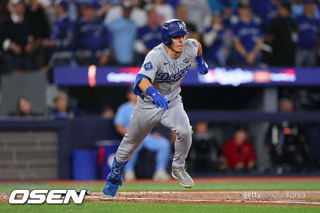 [사진] LA 다저스 토미 에드먼. ⓒGettyimages(무단전재 및 재배포 금지)