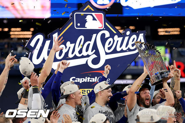 [사진] 챔피언 다저스. ⓒGettyimages(무단전재 및 재배포 금지)