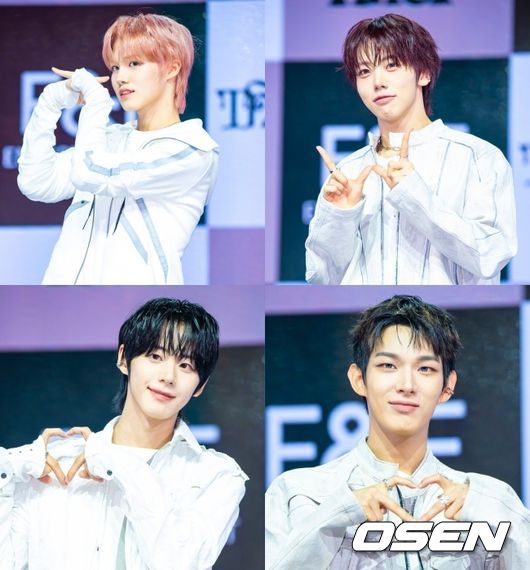 4일 서울 광장동 예스24 라이브홀에서 그룹 아홉(AHOF)의 두 번째 미니앨범 'The Passage(더 패시지)' 쇼케이스가 진행됐다.  아홉(스티븐, 서정우, 차웅기, 장슈아이보, 박한, 제이엘, 박주원, 즈언, 다이스케)의 이번 '더 패시지' 앨범은 타이틀곡 '피노키오는 거짓말을 싫어해'를 포함해 총 다섯 개의 곡이 수록됐다.  그룹 아홉이 포즈를 취하고 있다. 2025.11.04 / soul1014@osen.co.kr