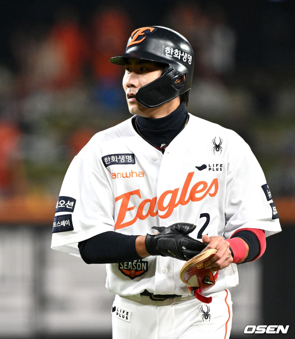 한화 심우준. 2025.10.29 /sunday@osen.co.kr