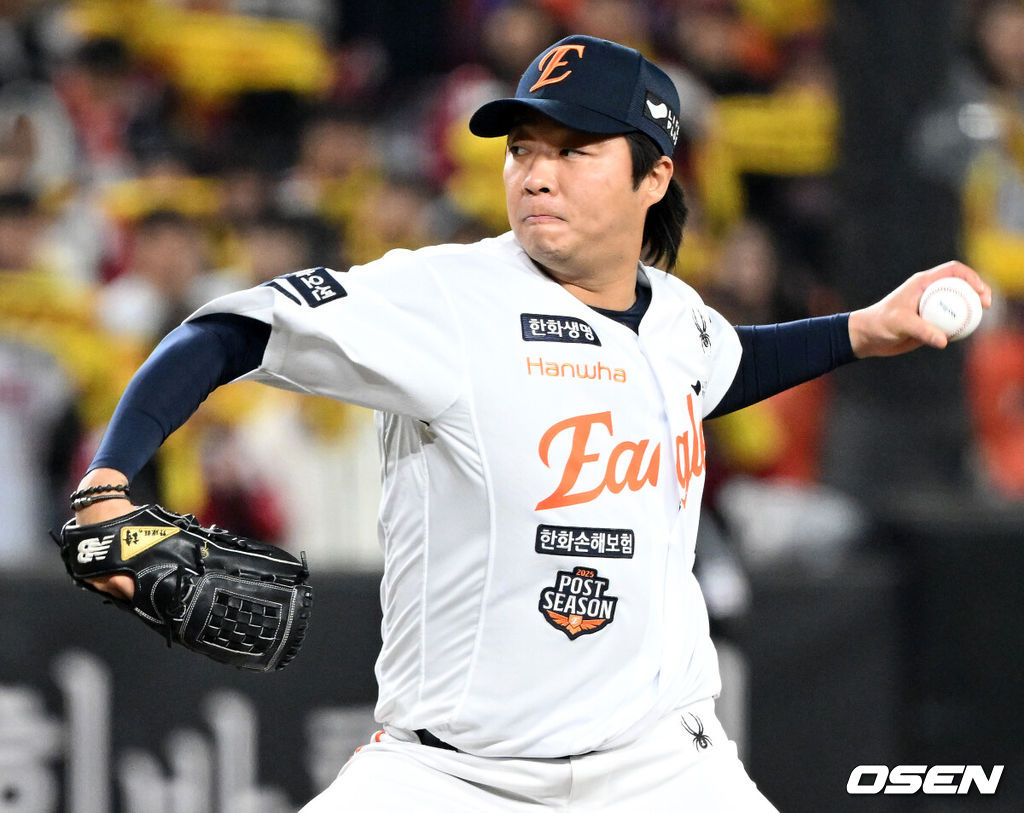 한화 김범수. 2025.10.29 /sunday@osen.co.kr