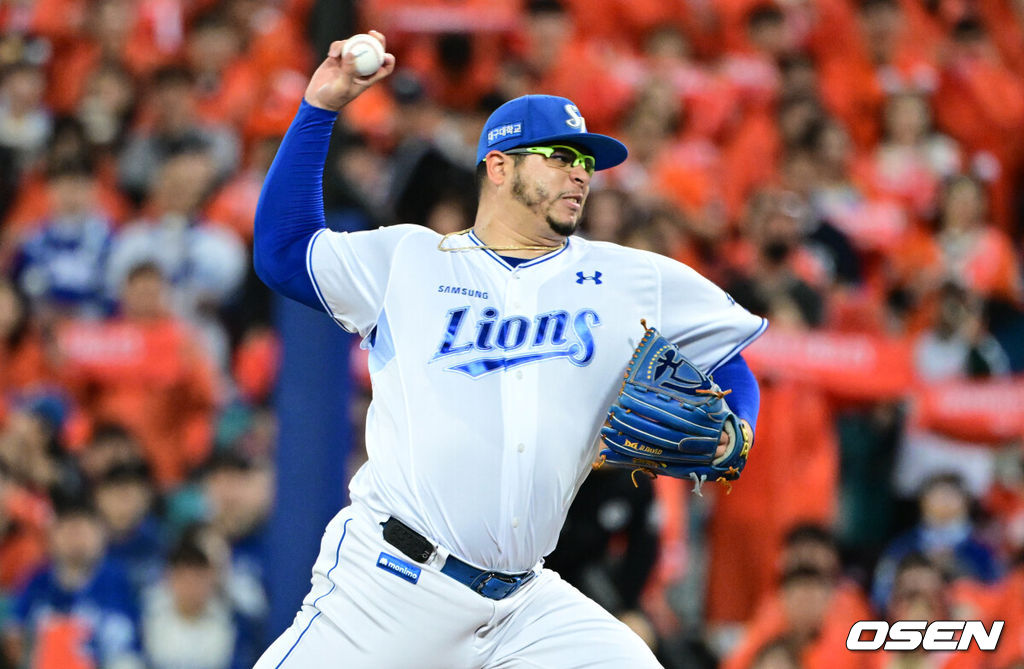 플레이오프 3차전 삼성 후라도. 2025.10.21 /cej@osen.co.kr