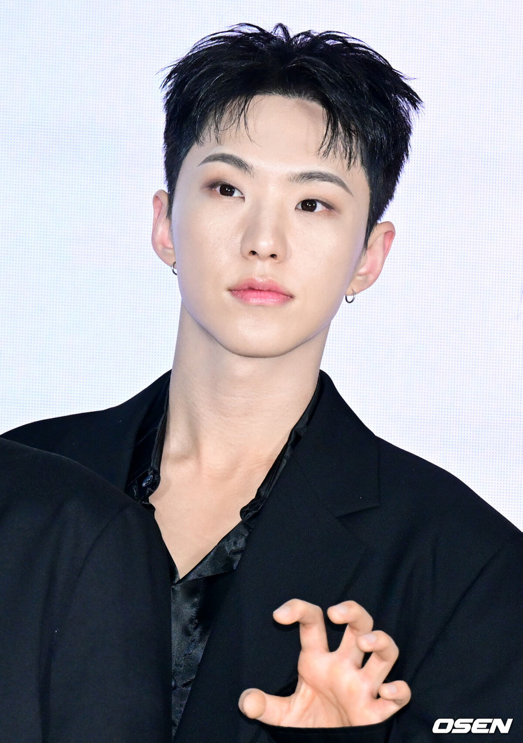 4일 서울시 용산구 한화손해보험 한남사옥에서 에어비앤비 CEO와 K팝 아티스트 세븐틴이 함께하는 포토세션 행사가 진행됐다.행사에는 브라이언 체스키 에어비앤비 공동 창업자 겸 CEO, K-POP 아티스트 세븐틴이 참석했다.세븐틴 호시가 포즈를 취하고 있다. 2025.06.04 /cej@osen.co.kr