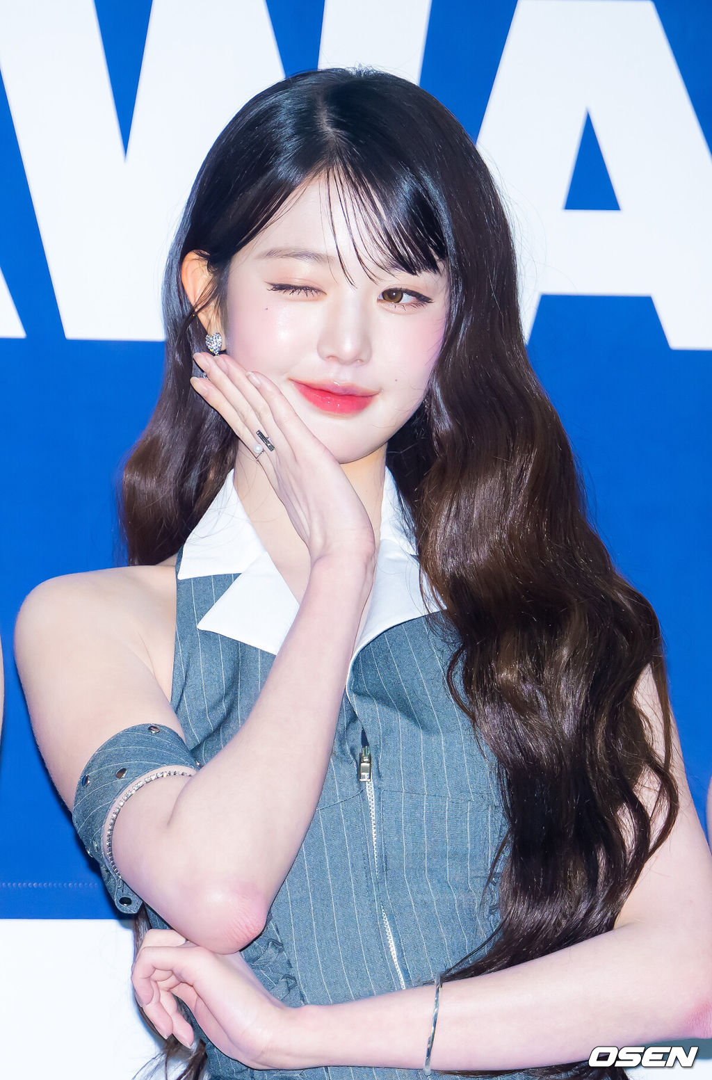 21일 오후 서울 송파구 잠실실내체육관에서 '2025 케이 월드 드림 어워즈'(2025 K WORLD DREAM AWARDS) 블루카펫 및 포토월 행사가 진행됐다.지난 2017년 '제1회 소리바다 베스트 케이뮤직 어워즈'로 출발해 올해로 9년째 이어지고 있는 이 시상식은 글로벌 시장에서 케이팝을 빛내고 있는 주역들과 셀럽들이 한자리에 모여 다채로운 볼거리를 제공한다.아이브(IVE) 장원영이 입장하며 포즈를 취하고 있다. 2025.08.21 /rumi@osen.co.kr