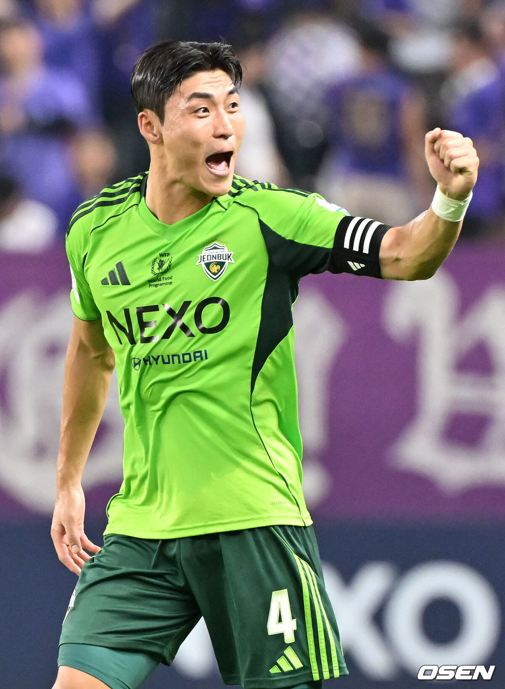 8일 오후 전주월드컵경기장에서 하나은행 K리그1 2025 25라운드 전북현대와 FC안양의 경기가 열렸다.  전북은 이날 21경기 연속 무패에 도전한다.전반 전북 박진섭이 선제골에 성공한 후 기뻐하고 있다. 2025.08.08 / rumi@osen.co.kr