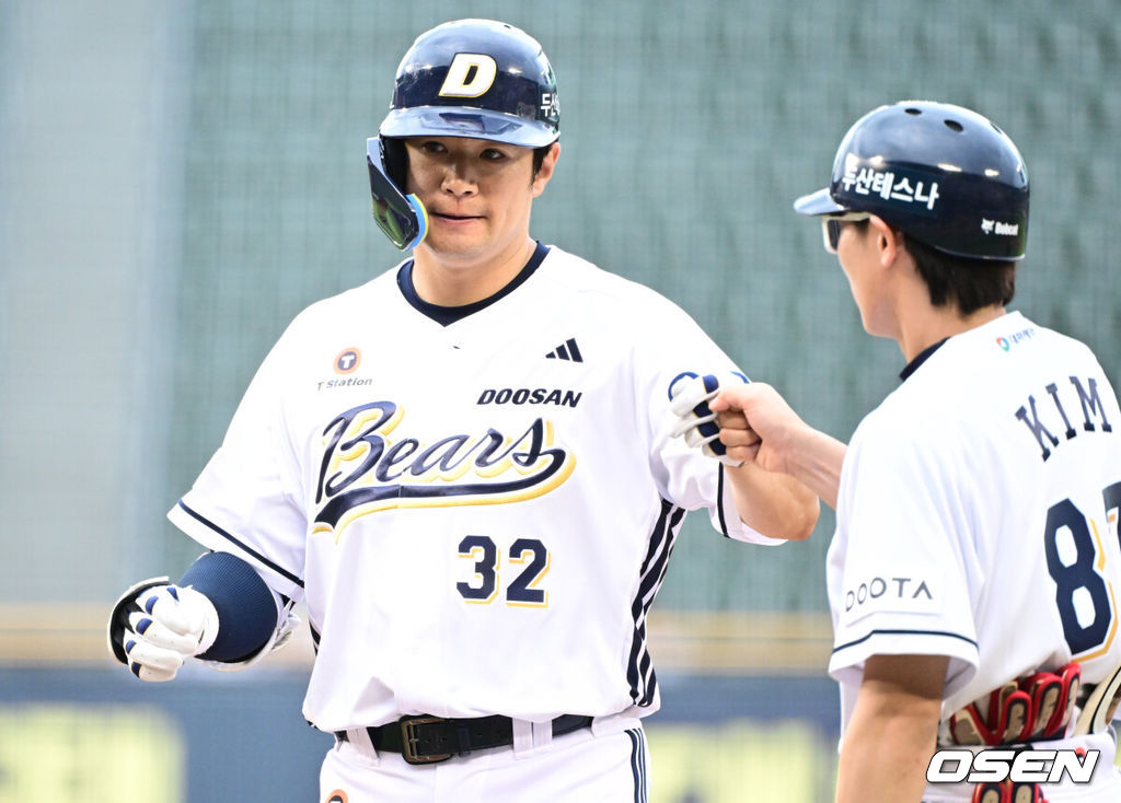 두산 베어스 시절 김재환. /OSEN DB