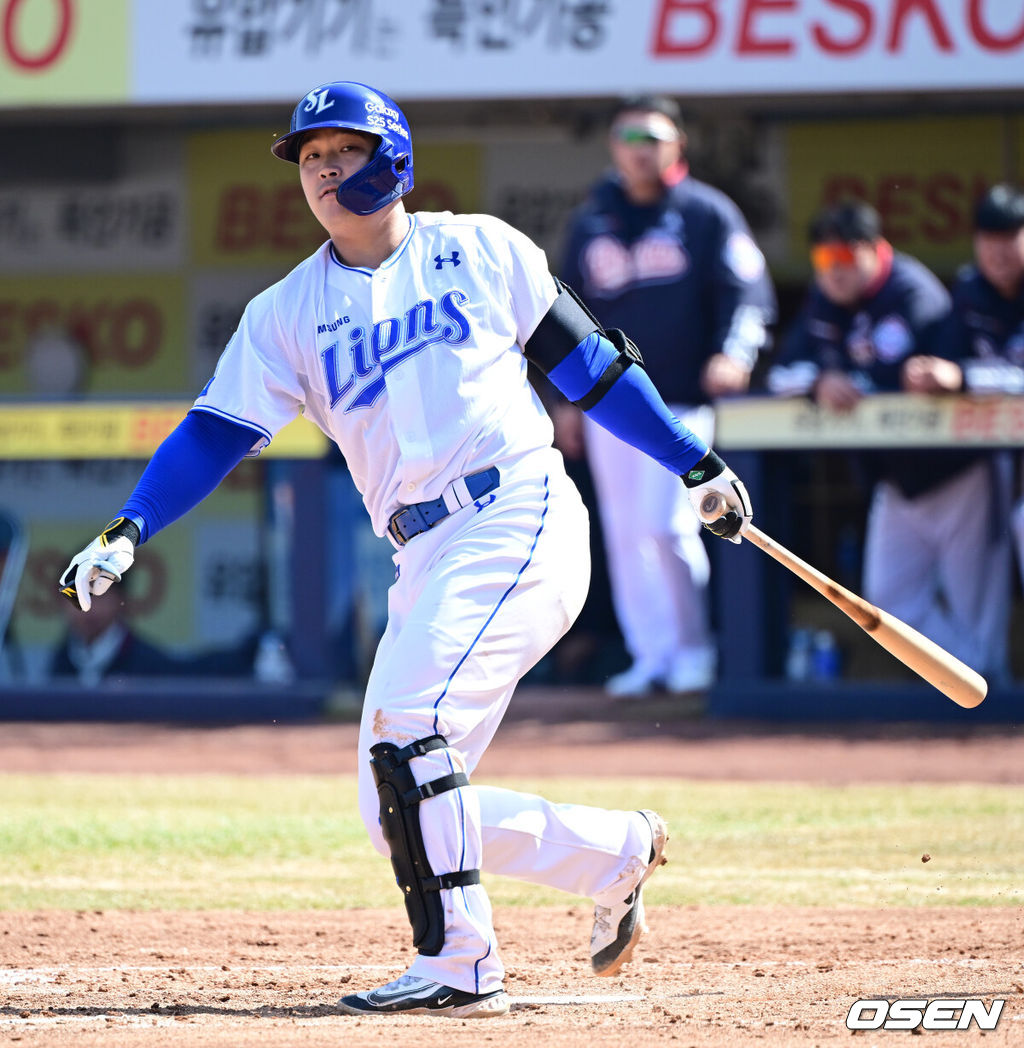 삼성 라이온즈 전병우. 2025.03.11/ ksl0919@osen.co.kr