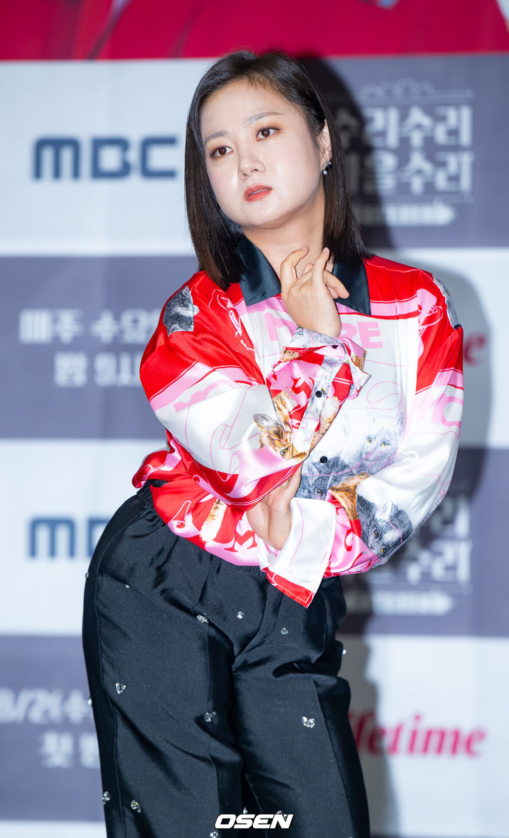 31일 서울 마포구 상암 MBC 골든마우스홀에서 MBC 시사교양 ‘빈집살래 시즌3-수리수리 마을수리’ 제작발표회가 열렸다.개그우먼 박나래가 포즈를 취하고 있다. 2023.07.31 / rumi@osen.co.kr