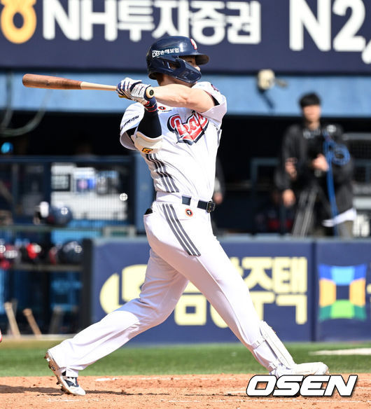 두산 베어스 시절 김재환. /OSEN DB