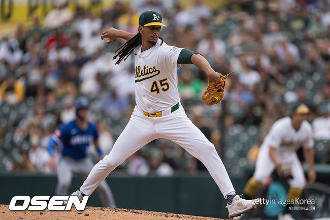 [사진] 애슬레틱스 시절 오스발도 비도. ⓒGettyimages(무단전재 및 재배포 금지)