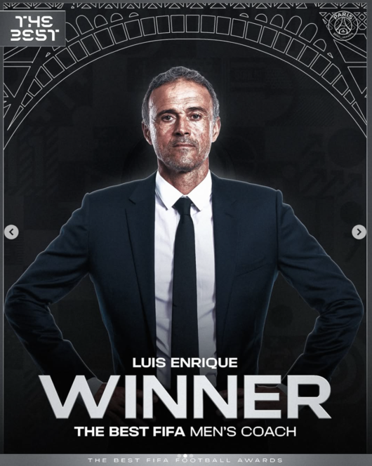 [사진] 루이스 엔리케 / PSG 소셜 미디어 계정