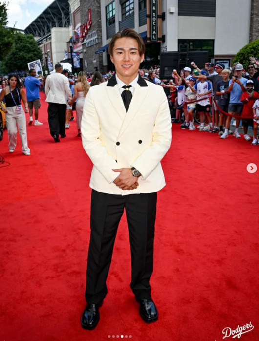 올해 올스타전 때 레드카펫 모습. LA 다저스 SNS