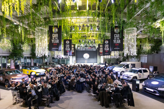 2025 대한민국 올해의 차 시상식 장면. 