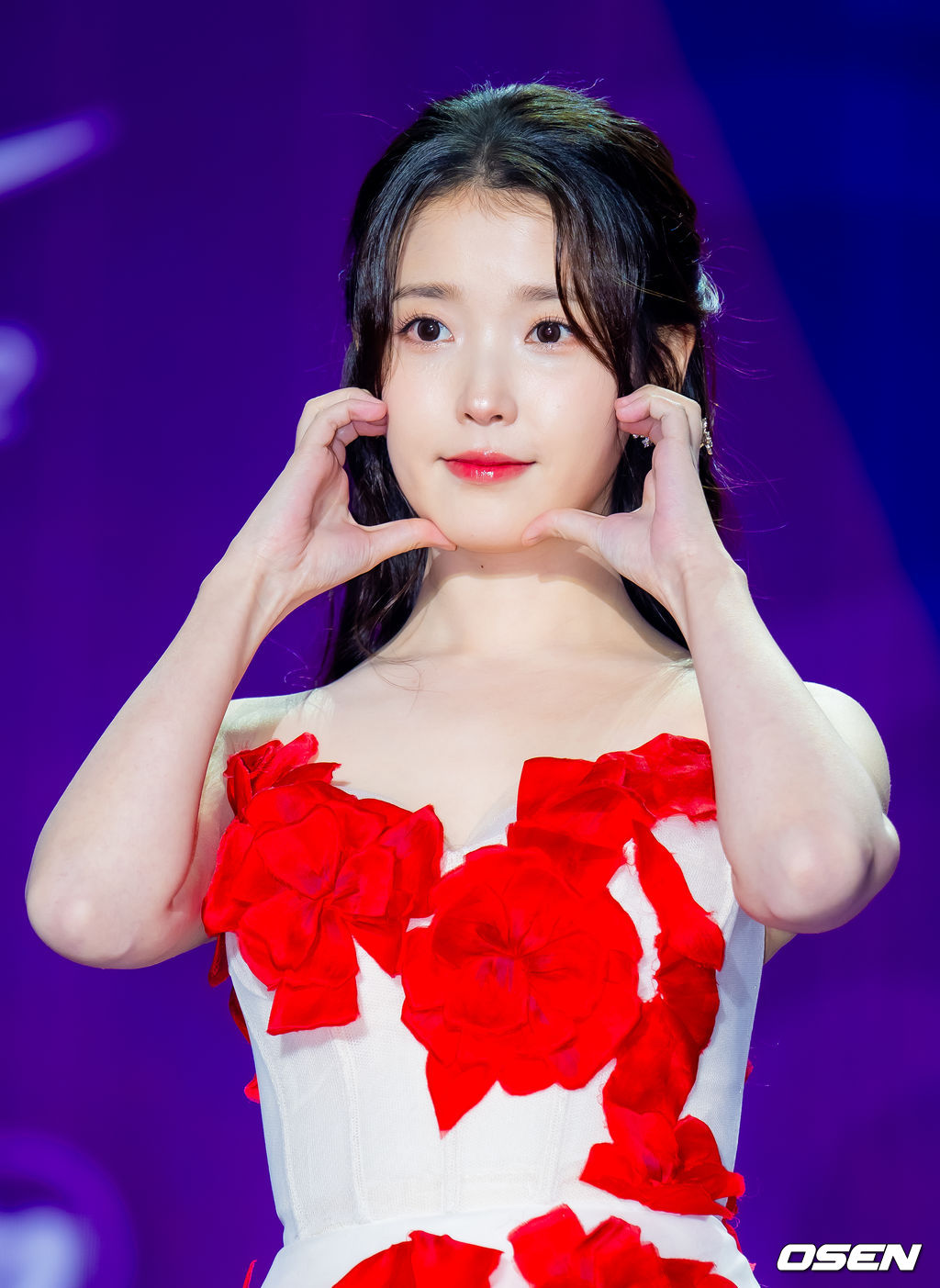 29일 오후 서울 동대문 DDP 아트홀 1관에서 ‘2025 서울콘 에이판 스타 어워즈(2025 SEOULCON APAN STAR AWARDS)’가 열렸다.이 시상식은 지난 2012년 출범 이후 약 11년째 전통을 이어오며 전 세계 K-드라마 팬들과의 교류를 확대하고 산업 전반의 활력을 이끌어왔다. 지난해에 이어 올해도 배우 김승우와 방송인 박선영이 시상식 진행을 맡는다. 배우 아이유(이지은)가 포토타임을 하고 있다. 2025.12.29 / rumi@osen.co.kr