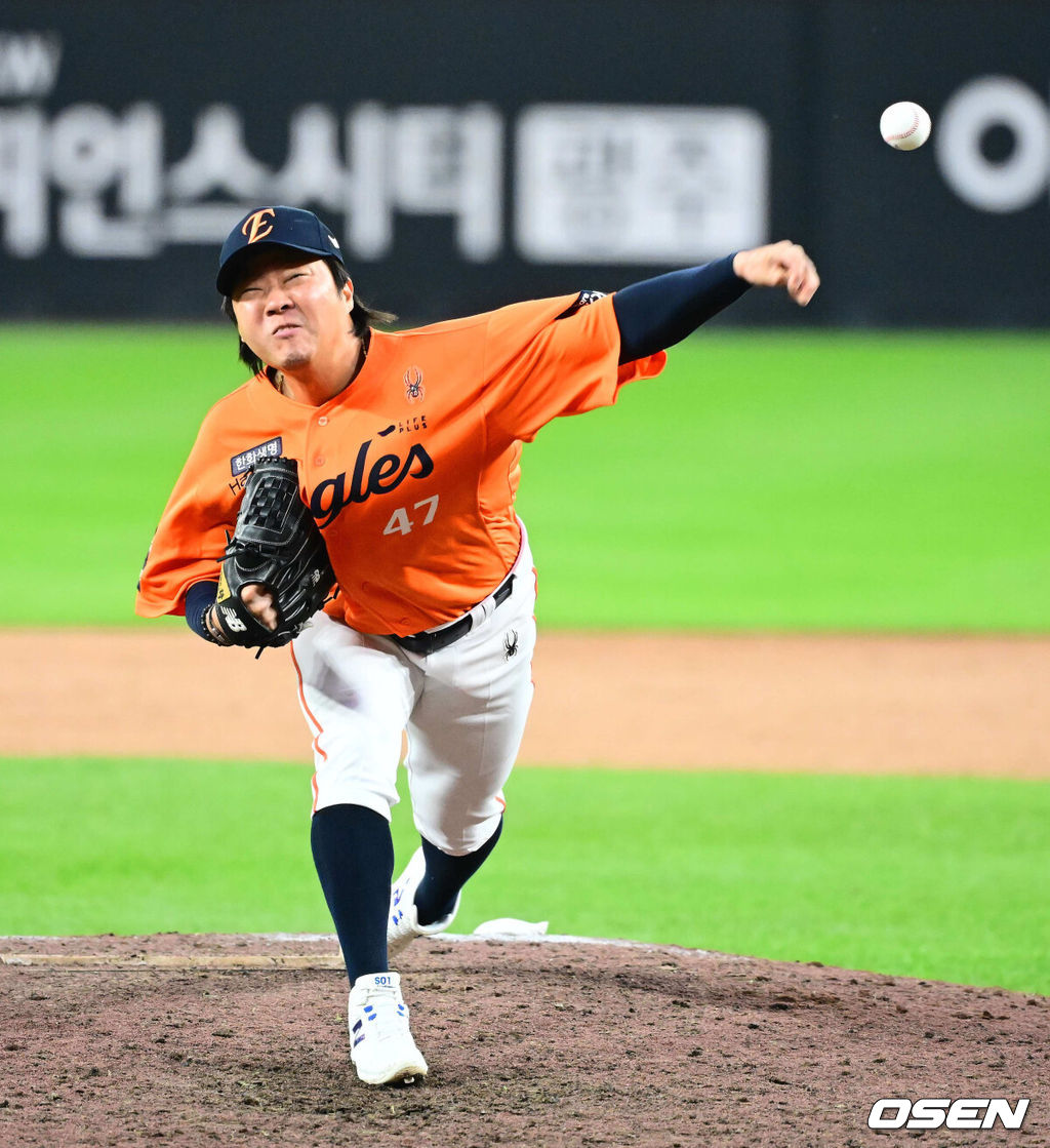 한화 김범수. 2025.10.18 / jpnews@osen.co.kr