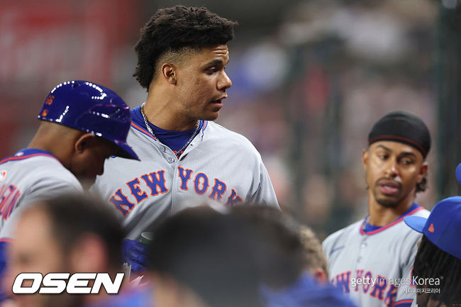 [사진] 뉴욕 메츠 후안 소토, 프란시스코 린도어. ⓒGettyimages(무단전재 및 재배포 금지)
