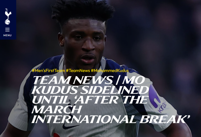 [사진] 토트넘 홋스퍼 공식 소셜 미디어