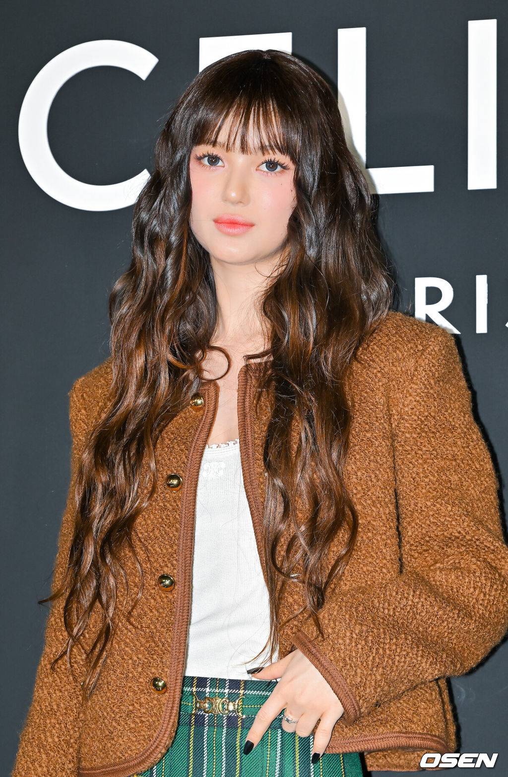  28일 오후 서울 청담동에서 '셀린느 청담 플래그십 스토어' 오픈 행사가 진행됐다.이날 행사에는 배우 박보검과 수지, 뉴진스 다니엘, 그룹 투어스, Kevin Paker(Tame Impala 밴드)가 참석했다. 그룹 뉴진스 멤버 다니엘이 포즈를 취하고 있다.   2024.11.28 / soul1014@osen.co.kr