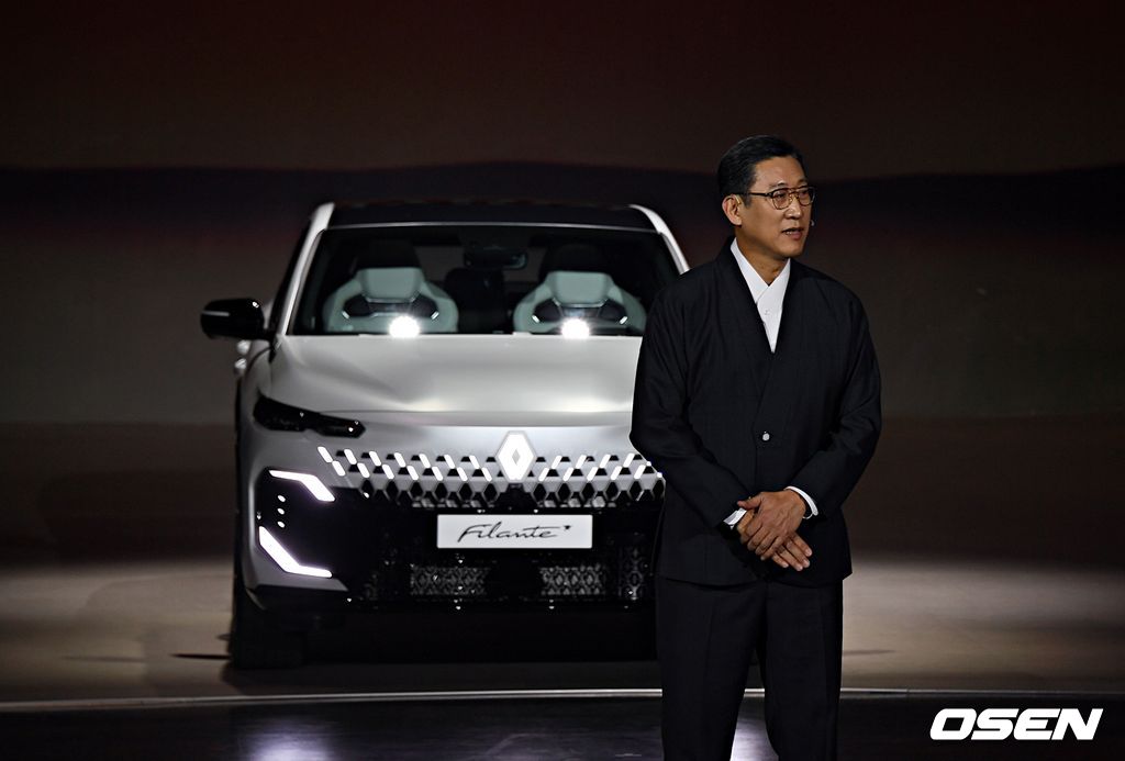 필랑트의 상품성을 설명하고 있는 최성규 르노테크놀로지코리아 연구소장. 