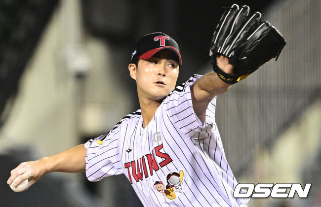 [OSEN=조은정 기자] LG 백승현. 2025.08.06 /cej@osen.co.kr