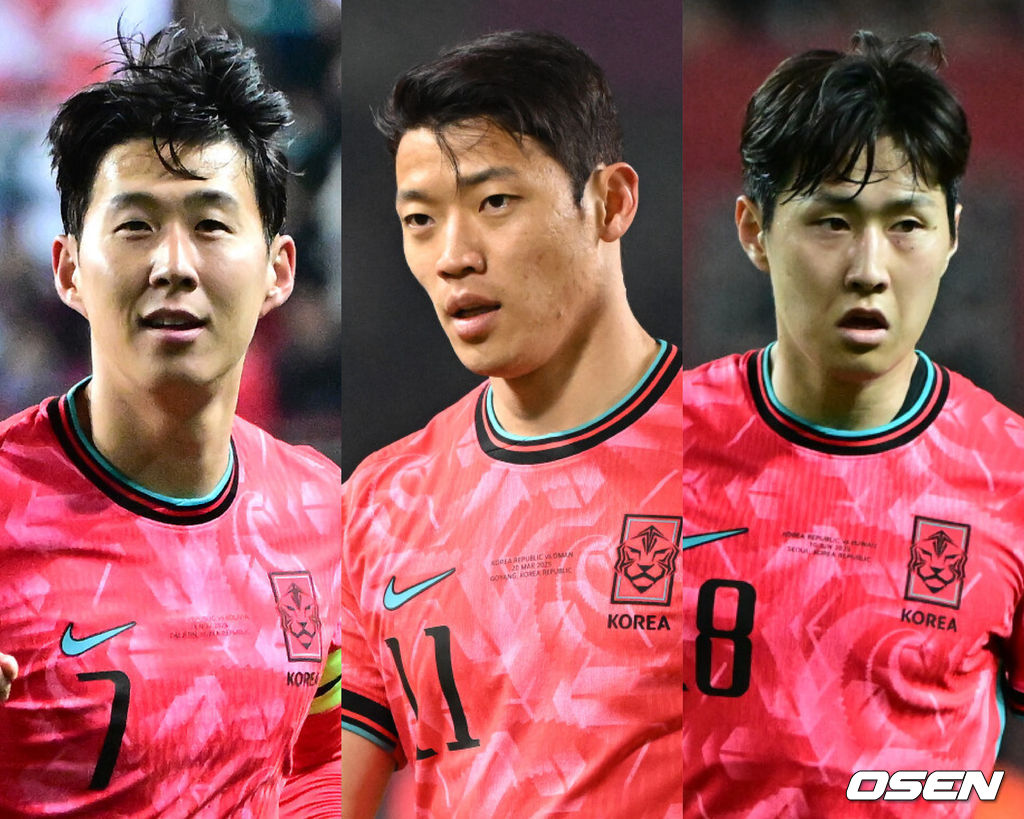 [사진] (왼쪽부터) 손흥민, 황희찬 이강인 ⓒGettyimages(무단전재 및 재배포 금지)