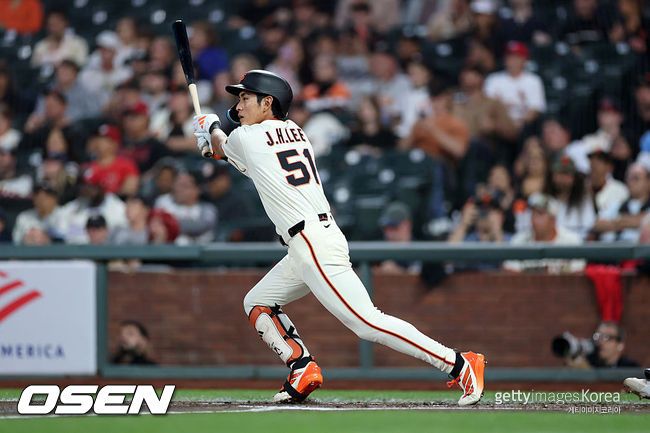 [사진] 샌프란시스코 자이언츠 이정후. ⓒGettyimages(무단전재 및 재배포 금지)