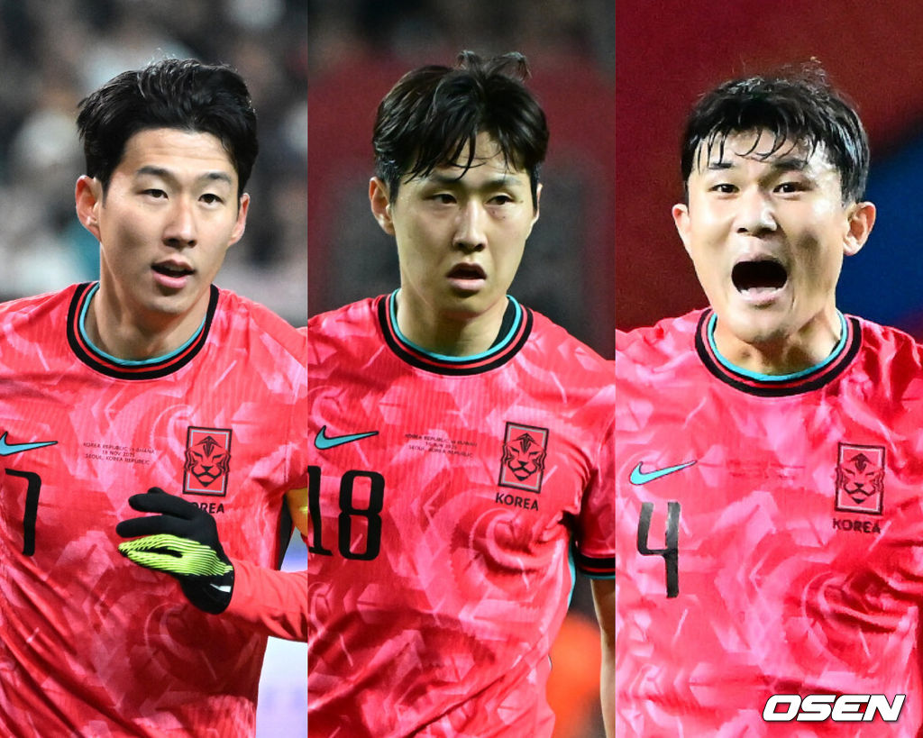 [사진] 손흥민, 이강인, 김민재 / OSEN