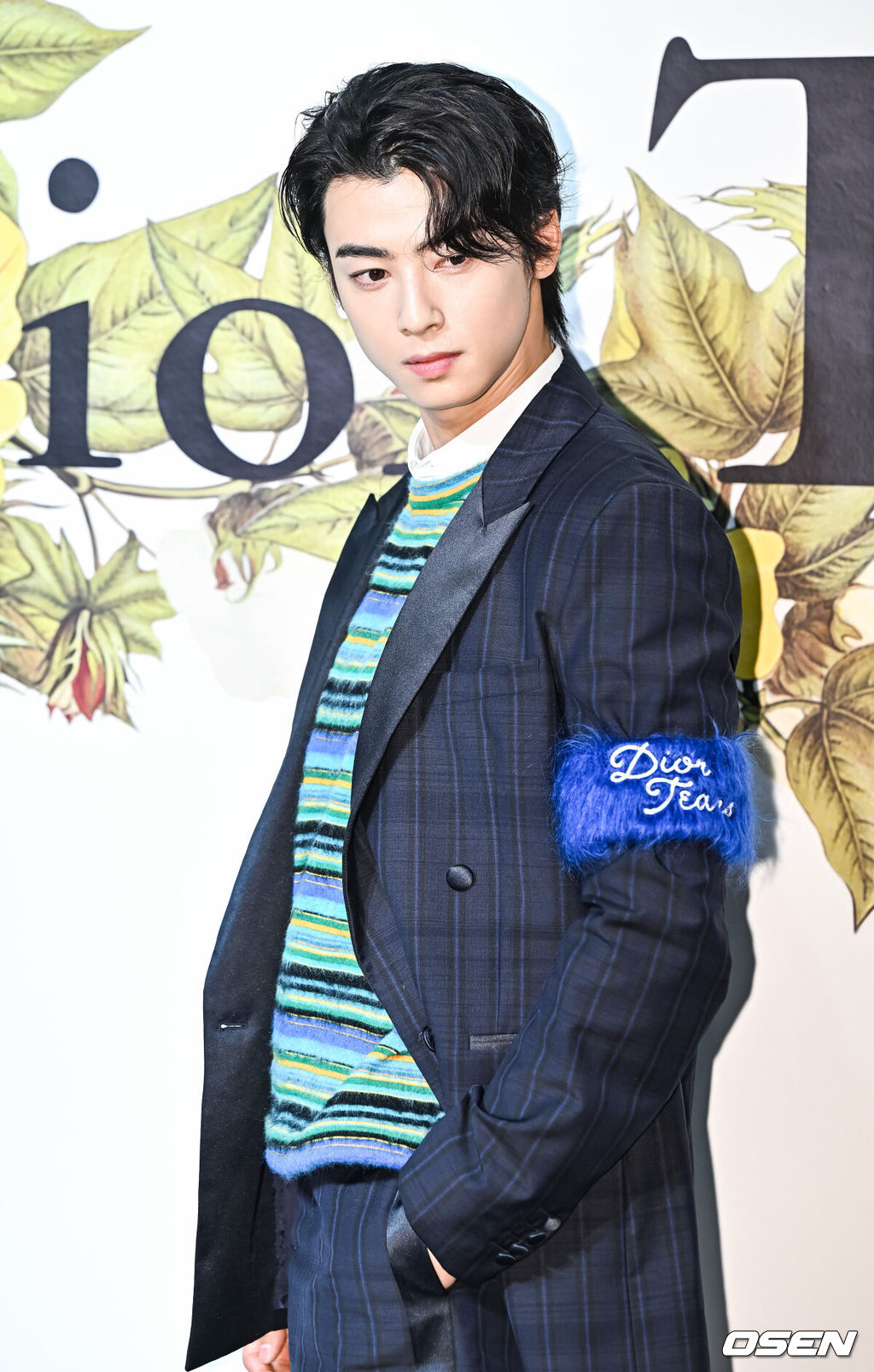 디올 티얼즈 컬렉션(DIOR TEARS COLLECTION) 팝업 스토어 행사가 13일 오후 서울 성동구 베이직스튜디오에서 진행됐다.그룹 아스트로 멤버 차은우가 포즈를 취하고 있다. 2023.07.13 / soul1014@osen.co.kr