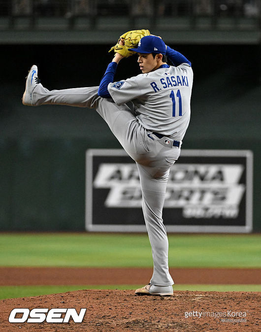 [사진] LA 다저스 사사키 로키 ⓒGettyimages(무단전재 및 재배포 금지)