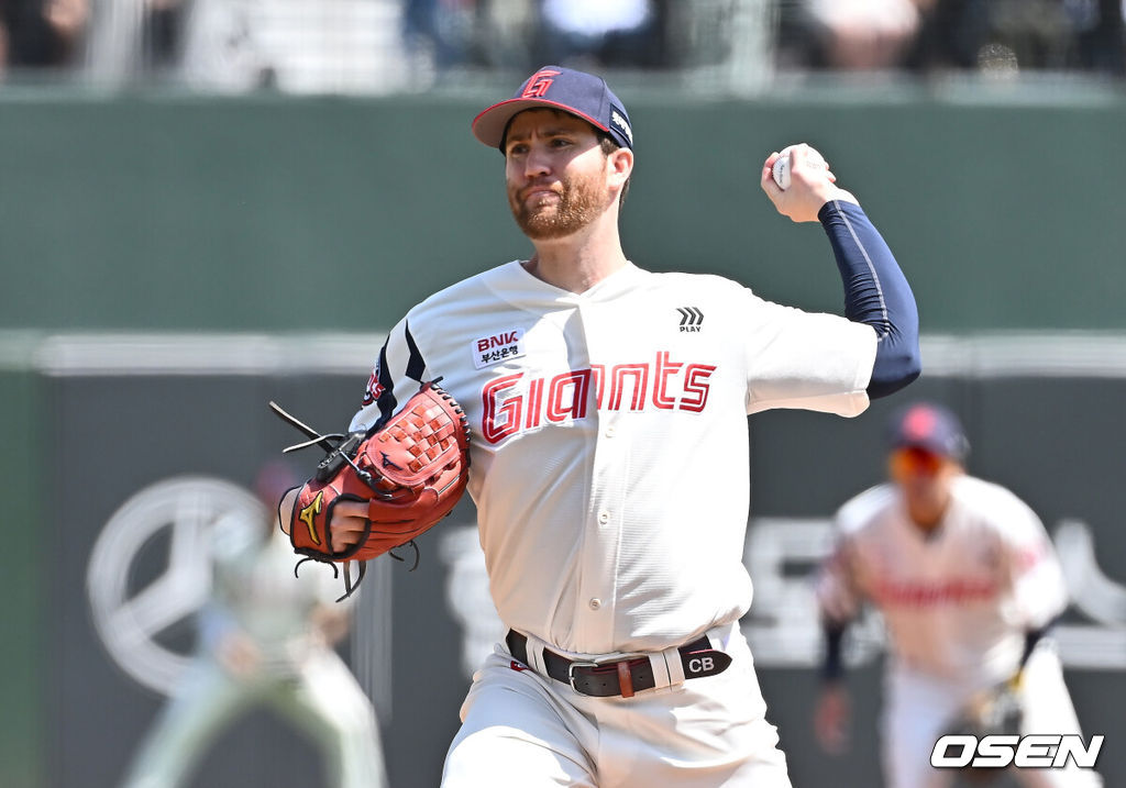 롯데 자이언츠 시절 찰리 반즈. /OSEN DB