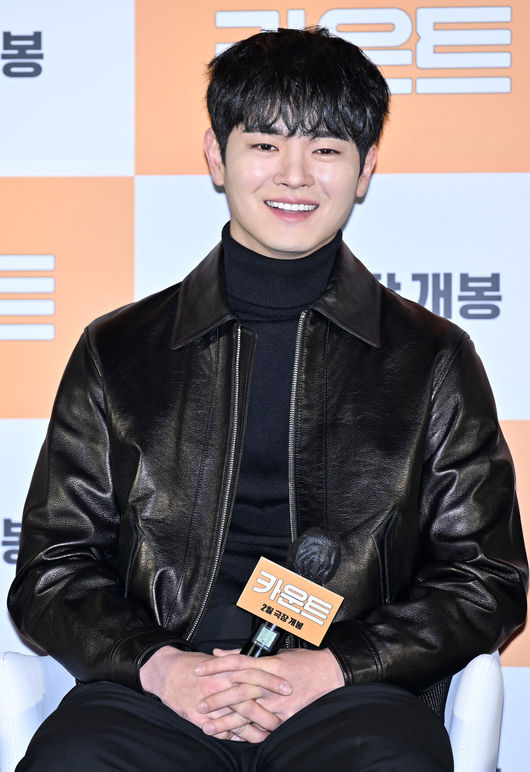 30일 오전 서울 한강로 CGV 용산아이파크몰에서 영화 '카운트' 제작보고회가 열렸다.배우 장동주가 환하게 미소짓고 있다. 2023.01.30 / rumi@osen.co.kr