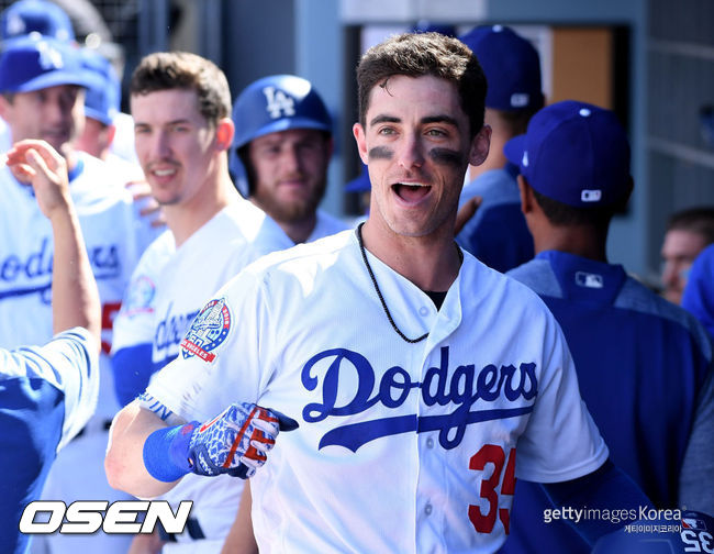 [사진] LA 다저스 시절 코디 벨린저 ⓒGettyimages(무단전재 및 재배포 금지)