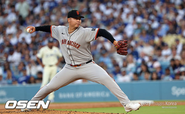 [사진] 샌프란시스코 자이언츠 시절 덩카이웨이. ⓒGettyimages(무단전재 및 재배포 금지)