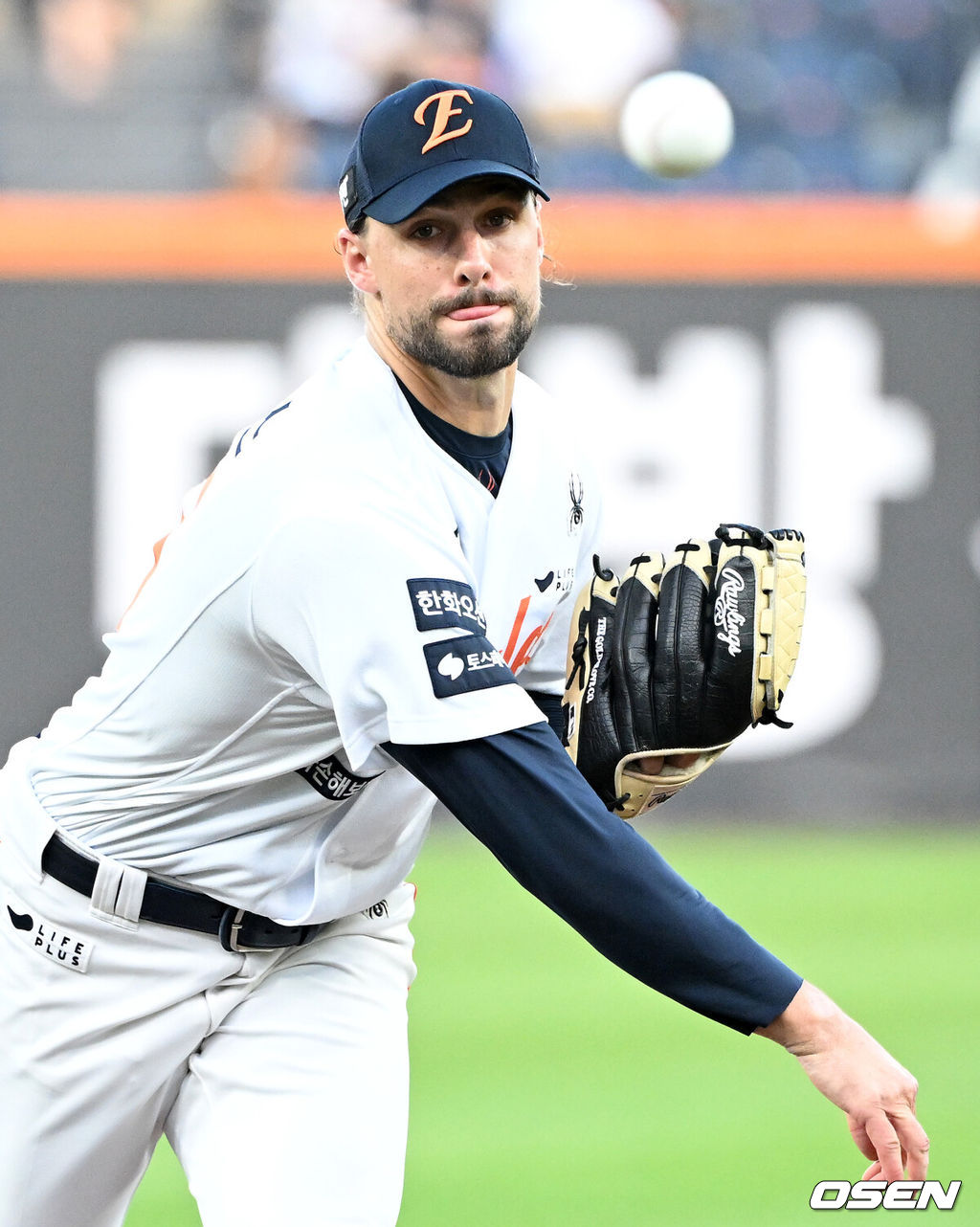 1회초 무사에서 한화 선발투수 와이스가 역투하고 있다.  2025.08.19 /sunday@osen.co.kr