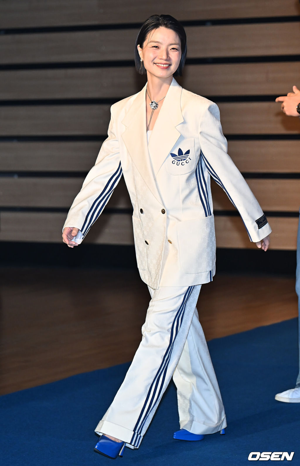 29일 부산 벡스코 오디토리움에서 제13회 부산국제코미디페스티벌(BICF) 개막식이 열렸다. 대한민국 최정상급 개그맨들과 9개국 해외 코미디언, 인기 유튜브 크리에이터들까지 100여명이 넘는 코미디언들을 만나볼 수 있다.안영미가 블루카펫 행사에서 포즈를 취하고 있다. 2025.08.29 / foto0307@osen.co.kr