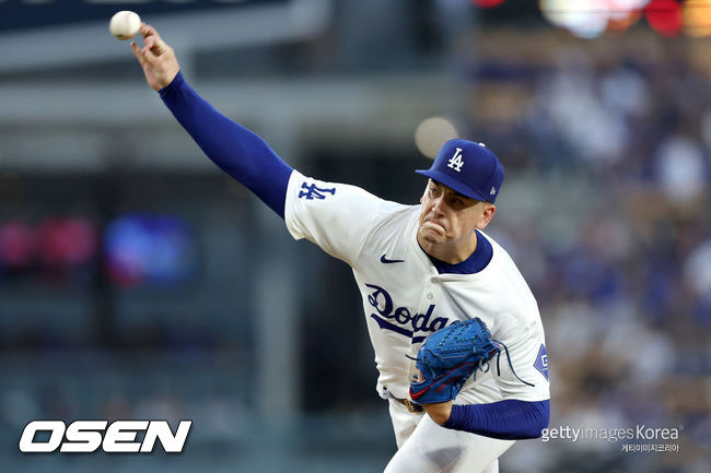 [사진] 다저스 투수 바비 밀러. ⓒGettyimages(무단전재 및 재배포 금지)