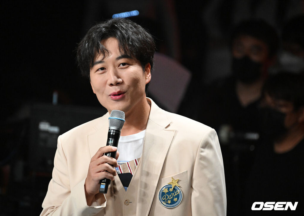 16일 오후 서울 상암동 SBS프리즘타워에서 SBS FiL 더 트롯쇼 생방송이 진행됐다.방송인 도경완이 진행을 하고 있다. 2022.05.16 /jpnews@osen.co.kr