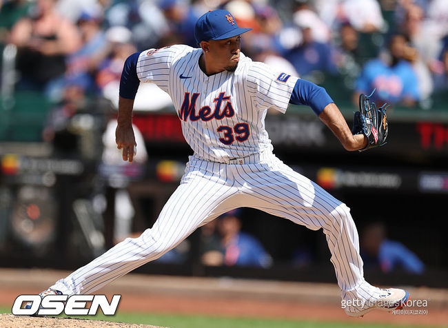 [사진] 뉴욕 메츠 시절 에드윈 디아즈 ⓒGettyimages(무단전재 및 재배포 금지)
