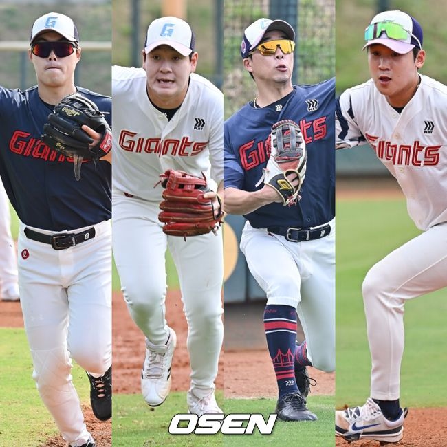 고승민-나승엽-김동혁-김세민 /OSEN DB