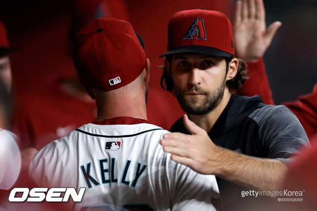 [사진] 애리조나 메릴 켈리와 잭 갤런 ⓒGettyimages(무단전재 및 재배포 금지)