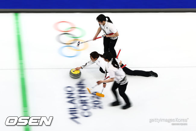 [사진] 한국 여자 컬링 팀. ⓒGettyimages(무단전재 및 재배포 금지)