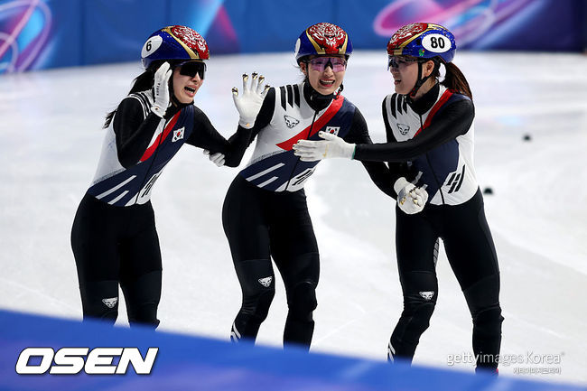[사진] 한국 쇼트트랙 여자 대표팀. ⓒGettyimages(무단전재 및 재배포 금지)