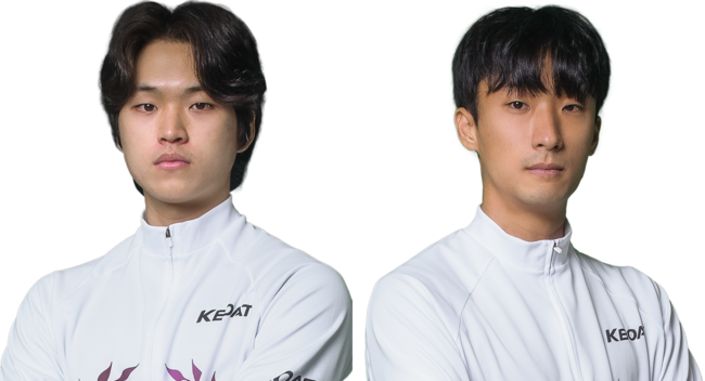 임건(왼쪽)과 이현준. 