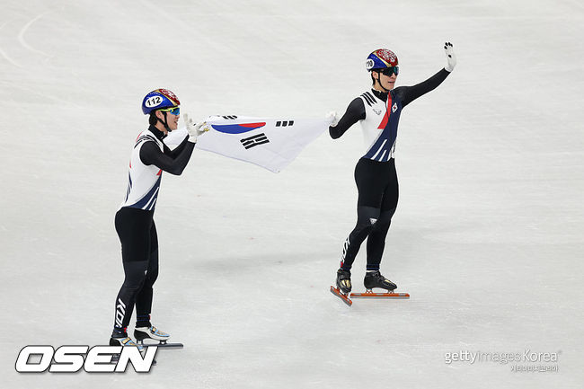 [사진] 한국 남자 쇼트트랙 팀. ⓒGettyimages(무단전재 및 재배포 금지)