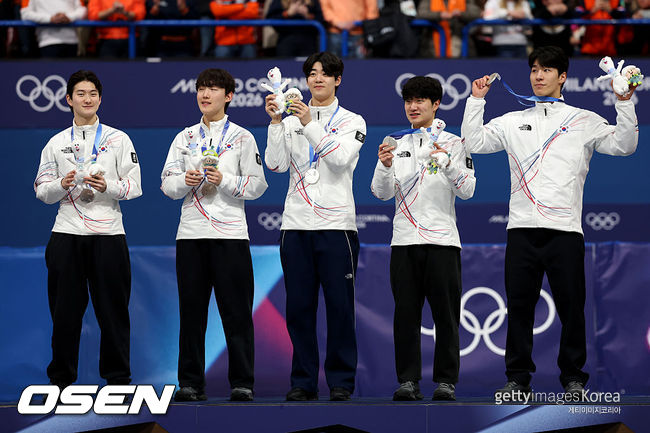 [사진] 한국 남자 쇼트트랙 대표팀. ⓒGettyimages(무단전재 및 재배포 금지)