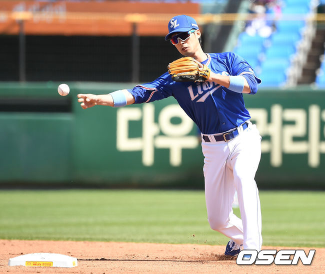 삼성 라이온즈 시절 이학주. /OSEN DB